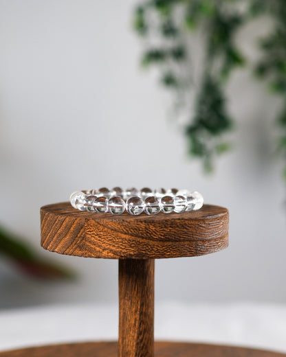 Clear Quartz  Beaded Bracelet
