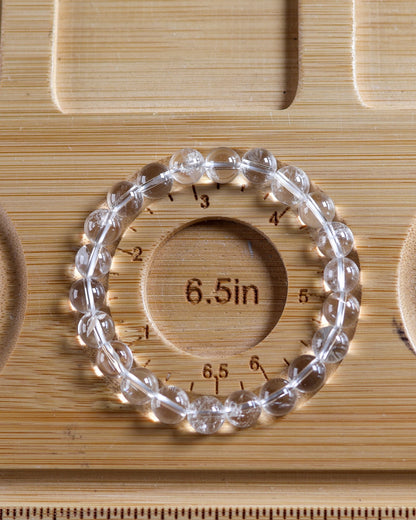Clear Quartz  Beaded Bracelet