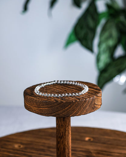 Clear Quartz Beaded Bracelet