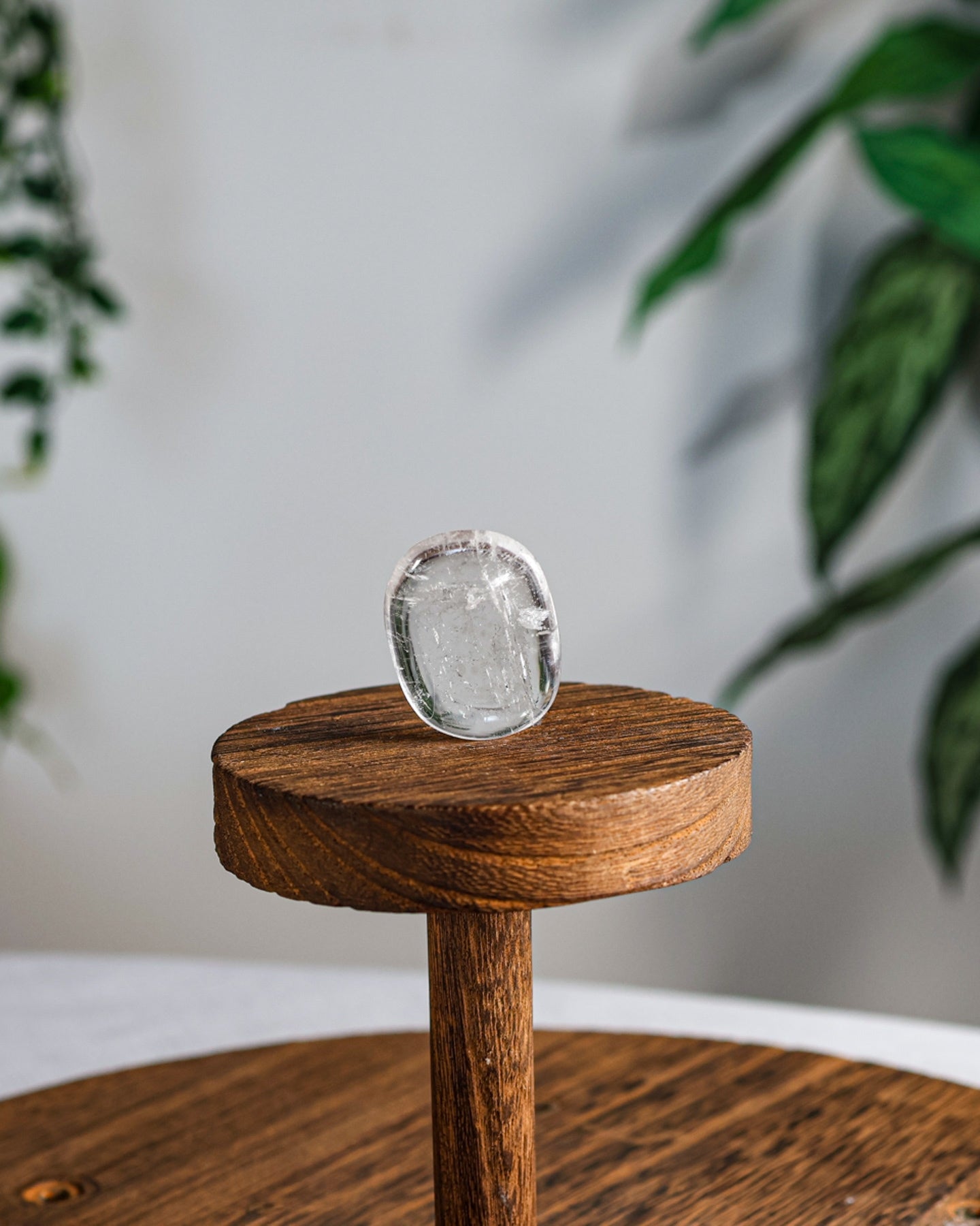 Clear Quartz Palm Stone