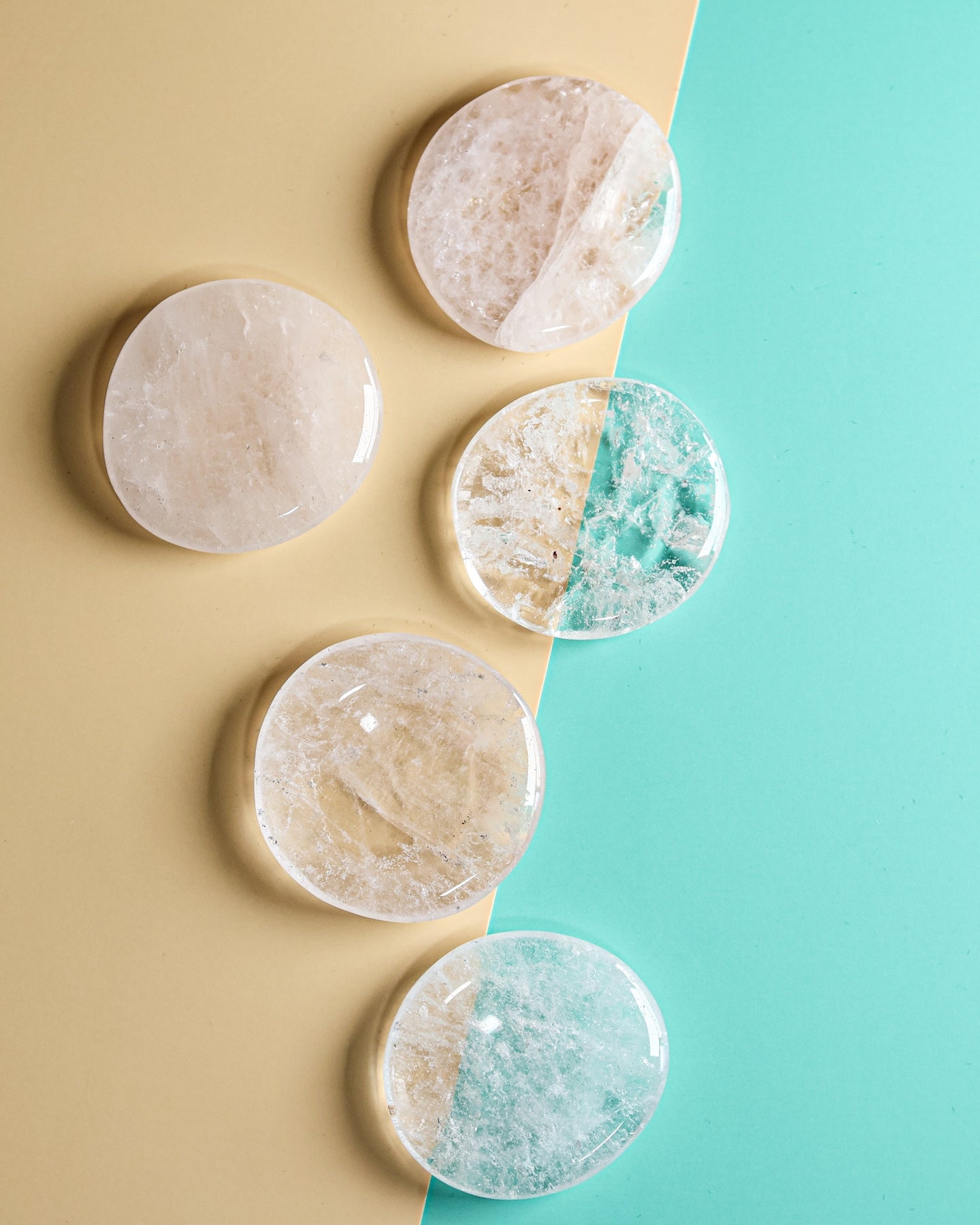 Clear Quartz Worry Stone