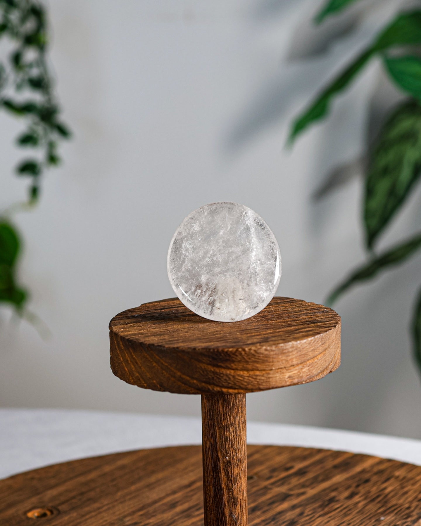 Clear Quartz Worry Stone