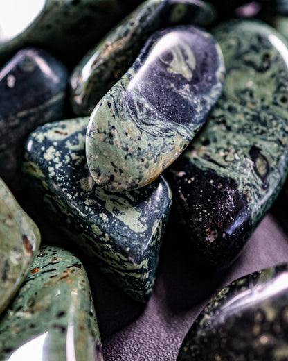 Kambamba (Crocodile) Jasper Tumbled Gemstone