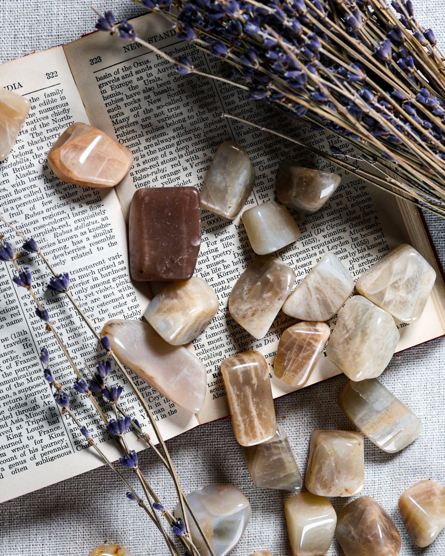 Earth Moonstone Tumbled Gemstone