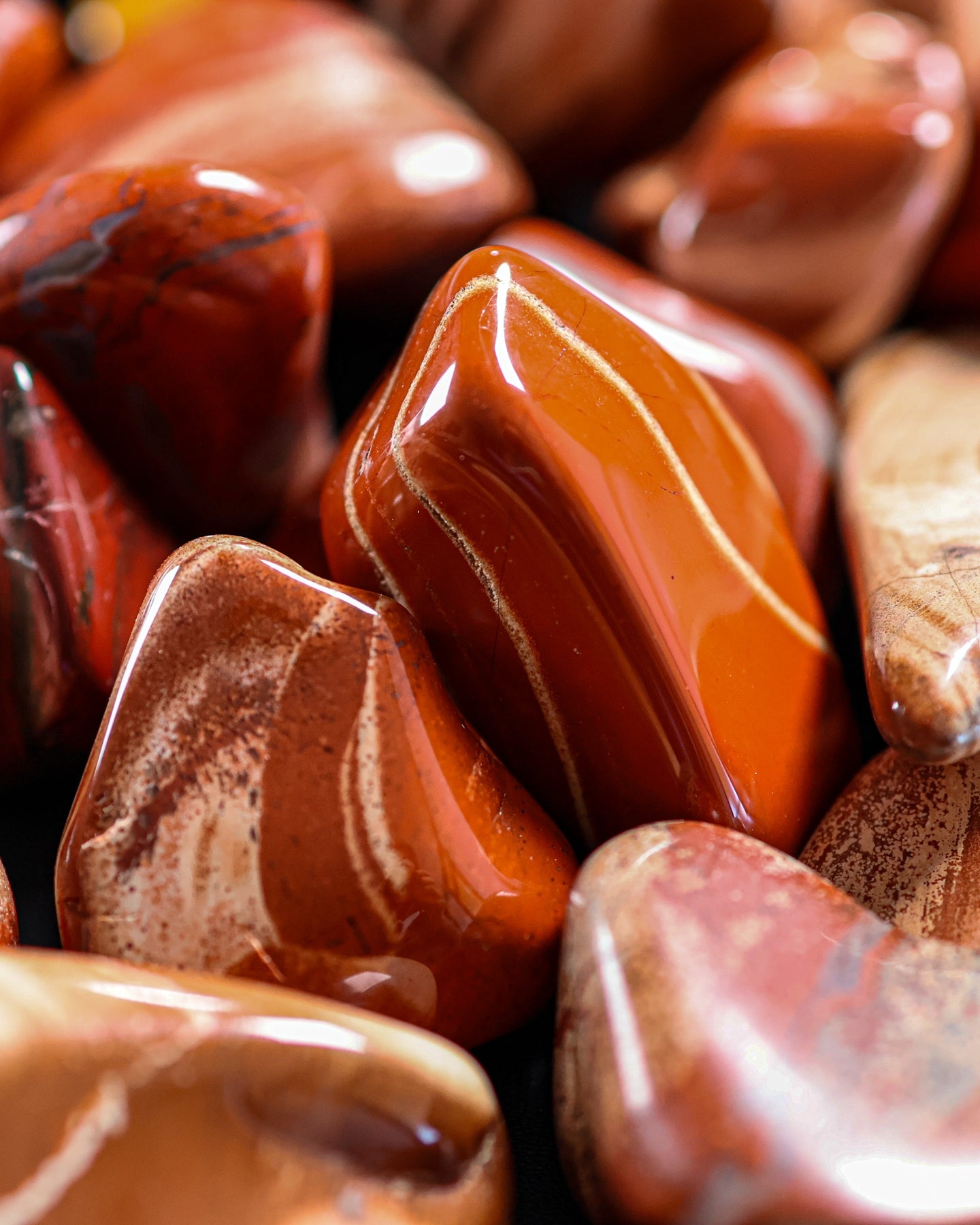 Flower Jasper Tumbled Gemstone