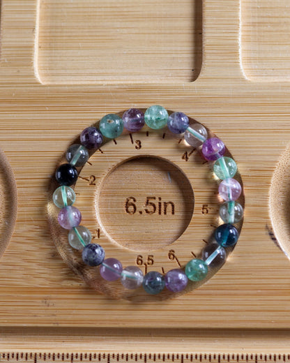 AAA Colorful Fluorite Beaded Bracelet