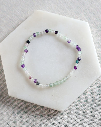Fluorite (green) Beaded Bracelet