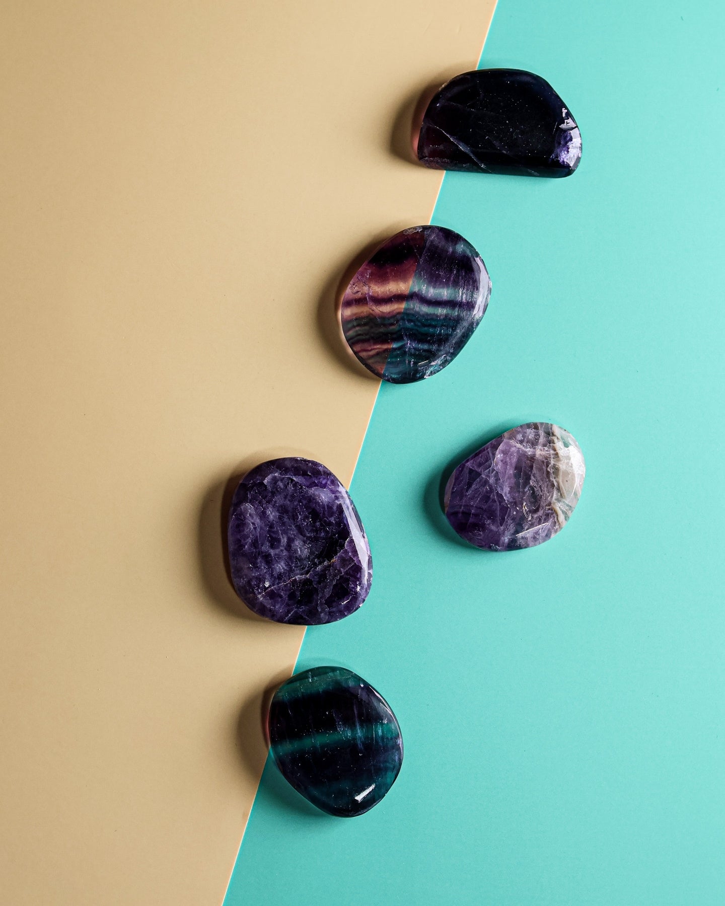 Fluorite Palm Stone