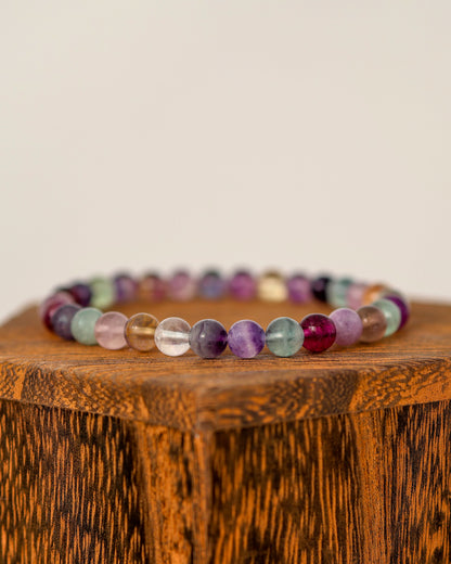 AAA Colorful Fluorite Beaded Bracelet