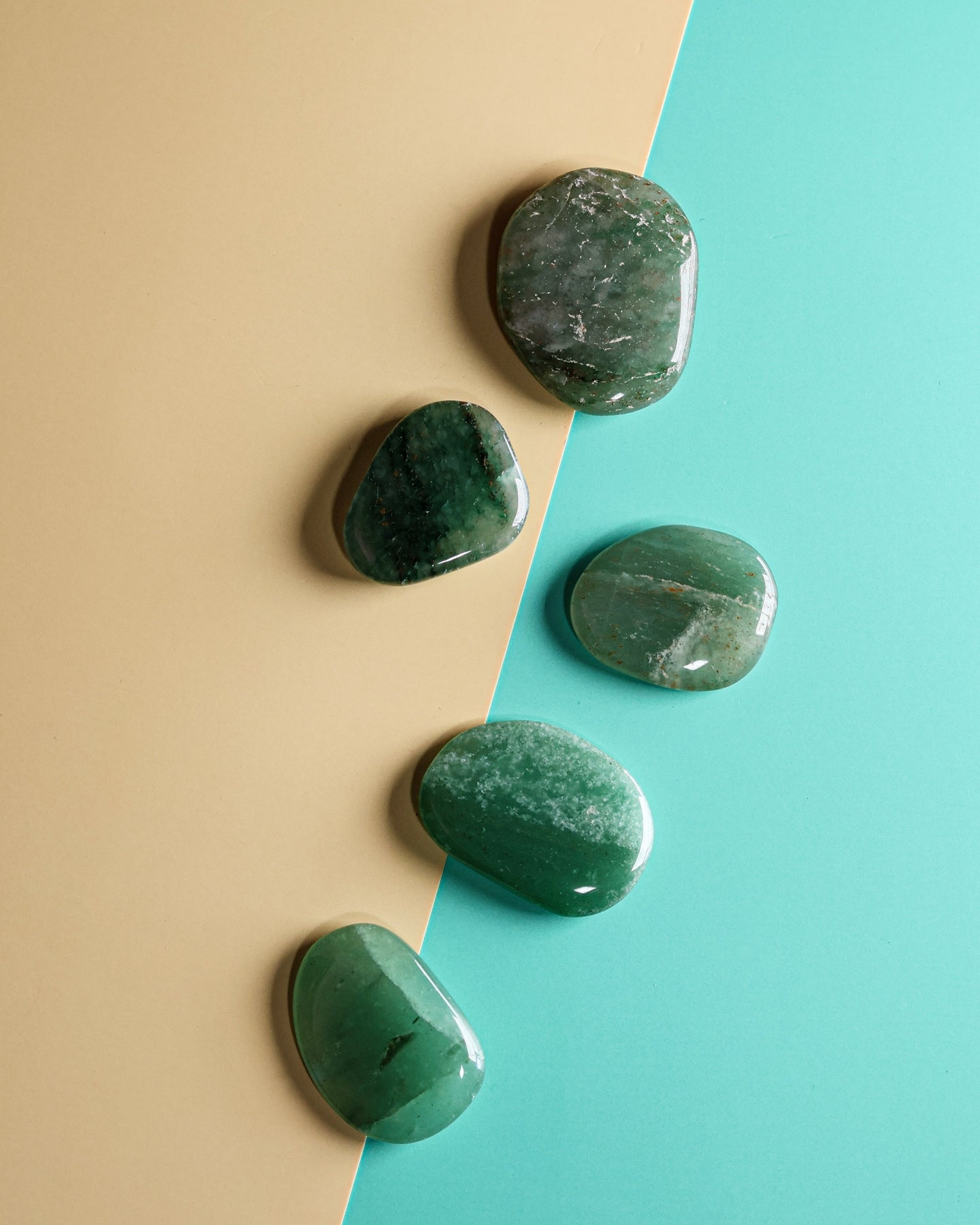 Green Aventurine Palm Stone