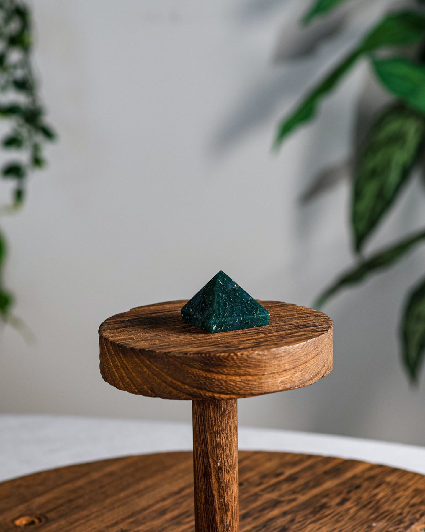 Moss Agate Pyramid