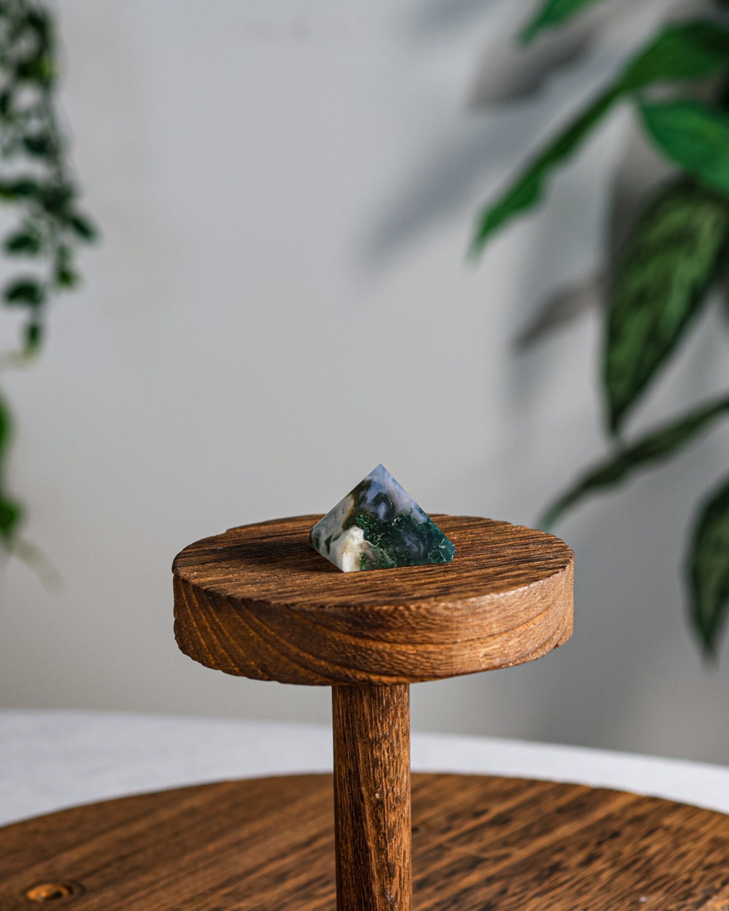Moss Agate Pyramid