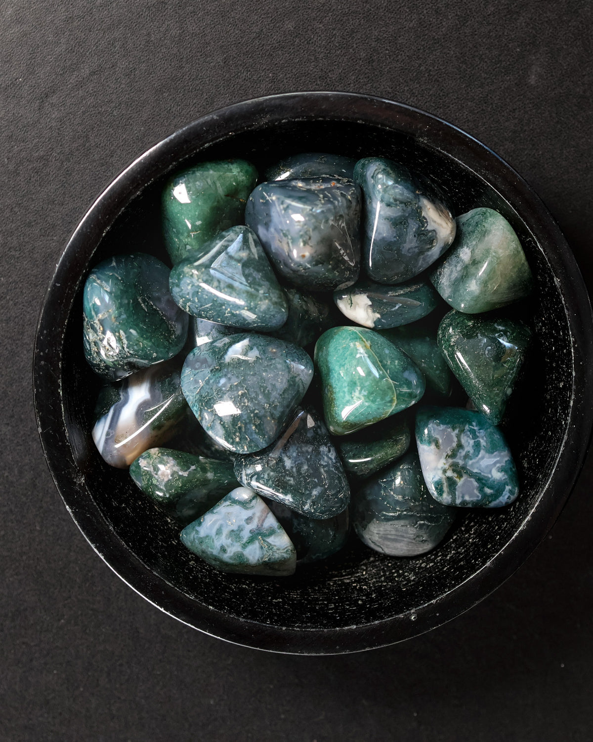 Green Moss Agate Tumbled Gemstone – Sage Spirits