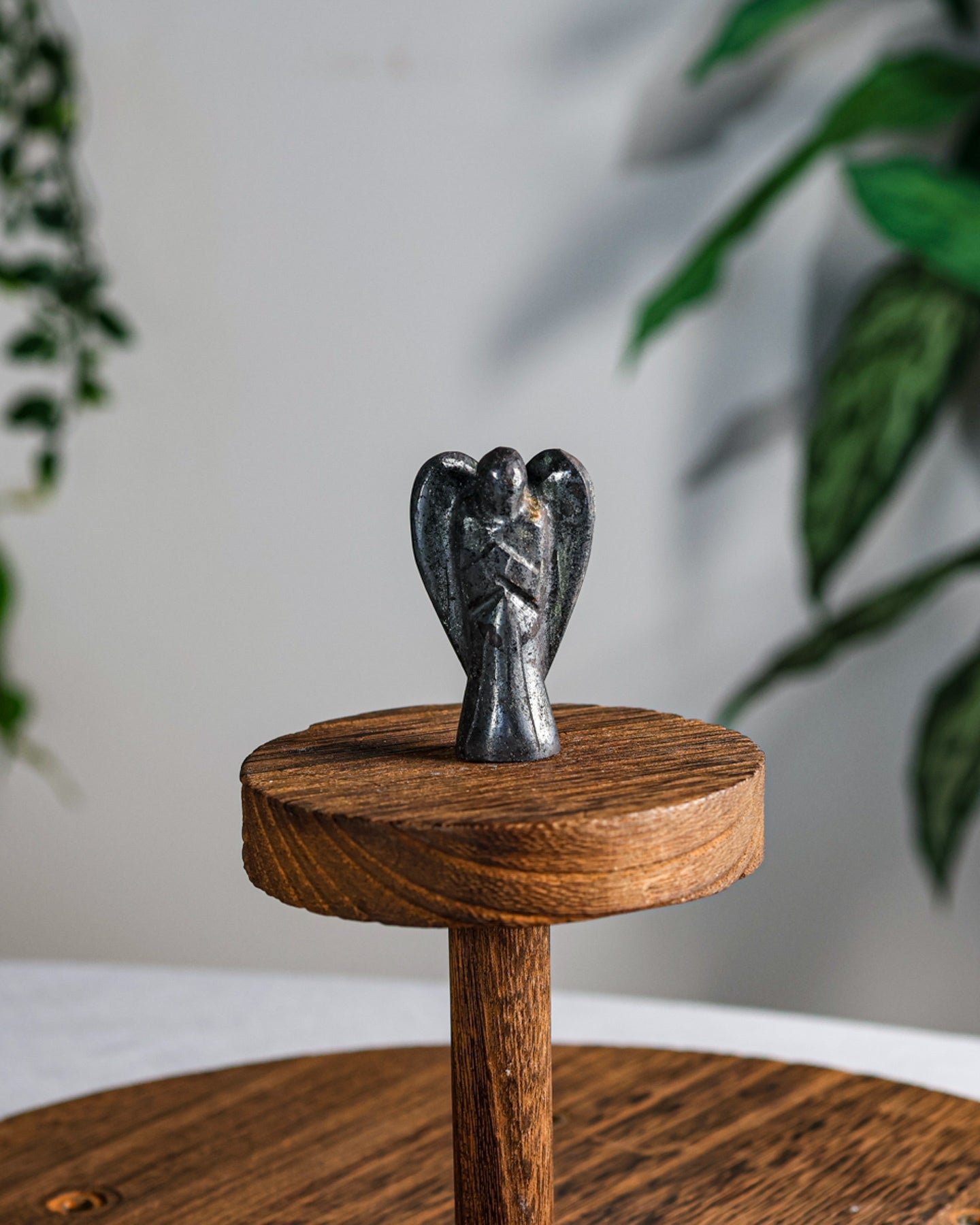 Hematite Carved Angel