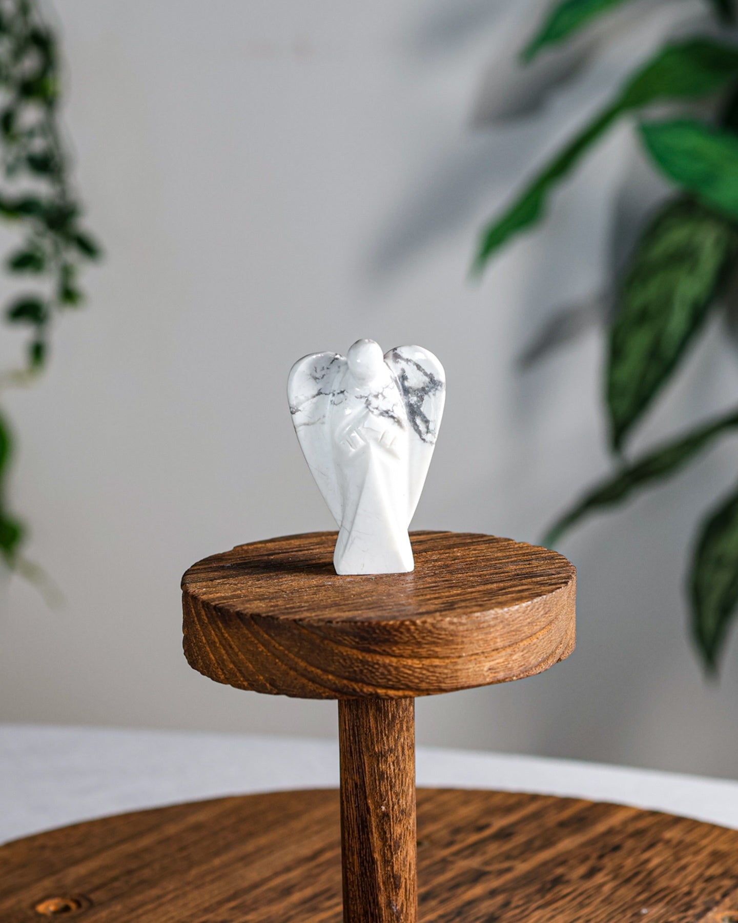 Howlite Carved Angel