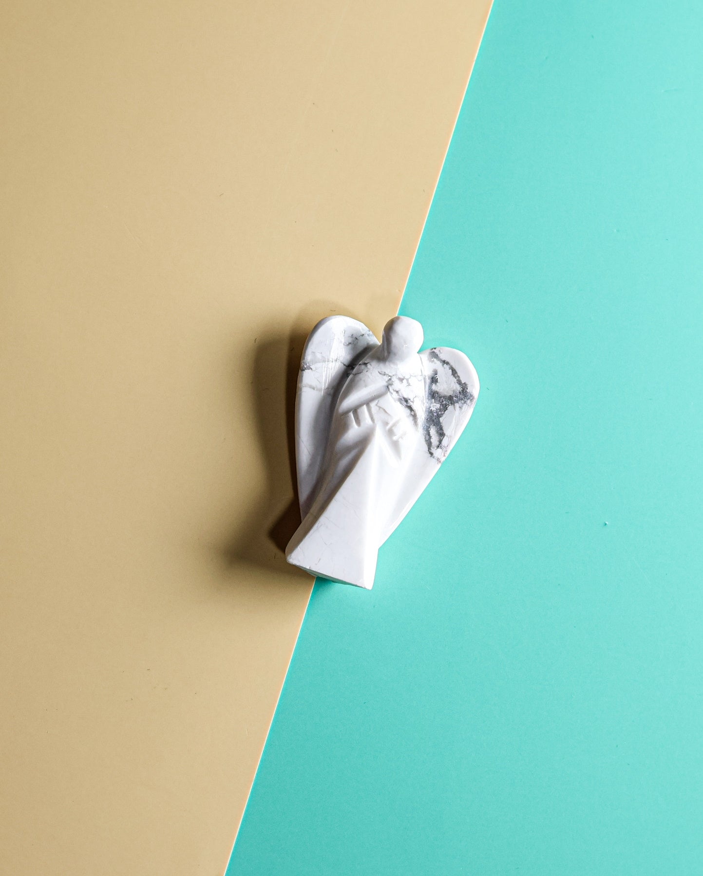 Howlite Carved Angel