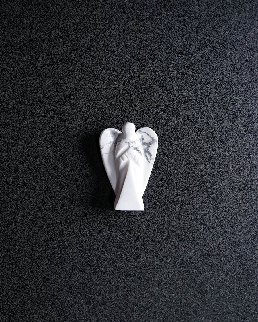 Howlite Carved Angel