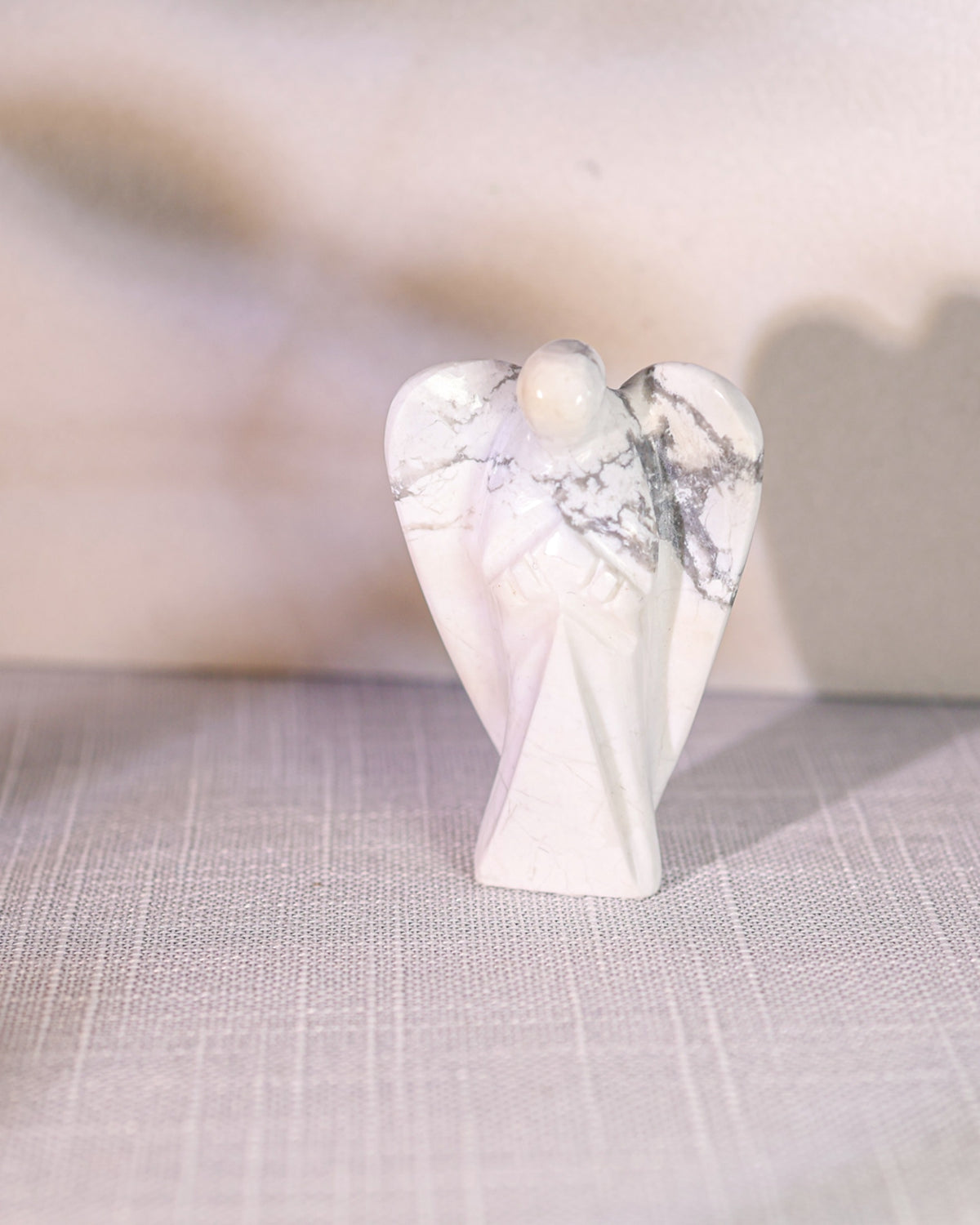 Howlite Carved Angel – Sage Spirits