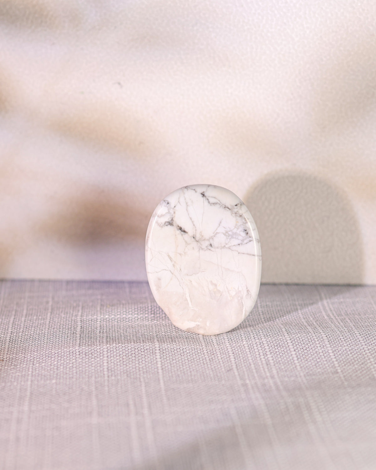 Howlite Worry Stone – Sage Spirits