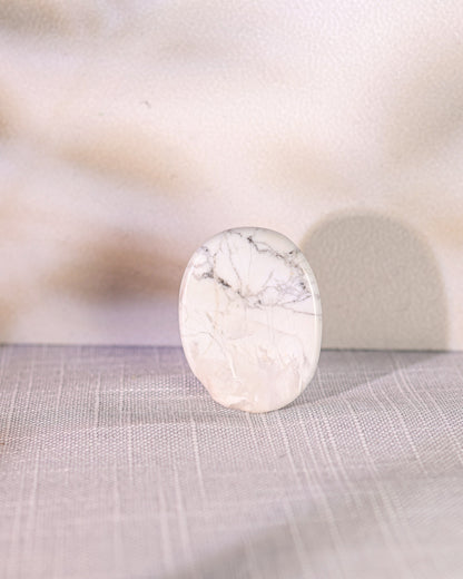 Howlite Worry Stone – Sage Spirits
