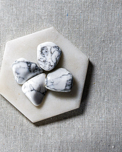 Howlite Tumbled Gemstone