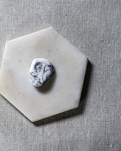 Howlite Tumbled Gemstone