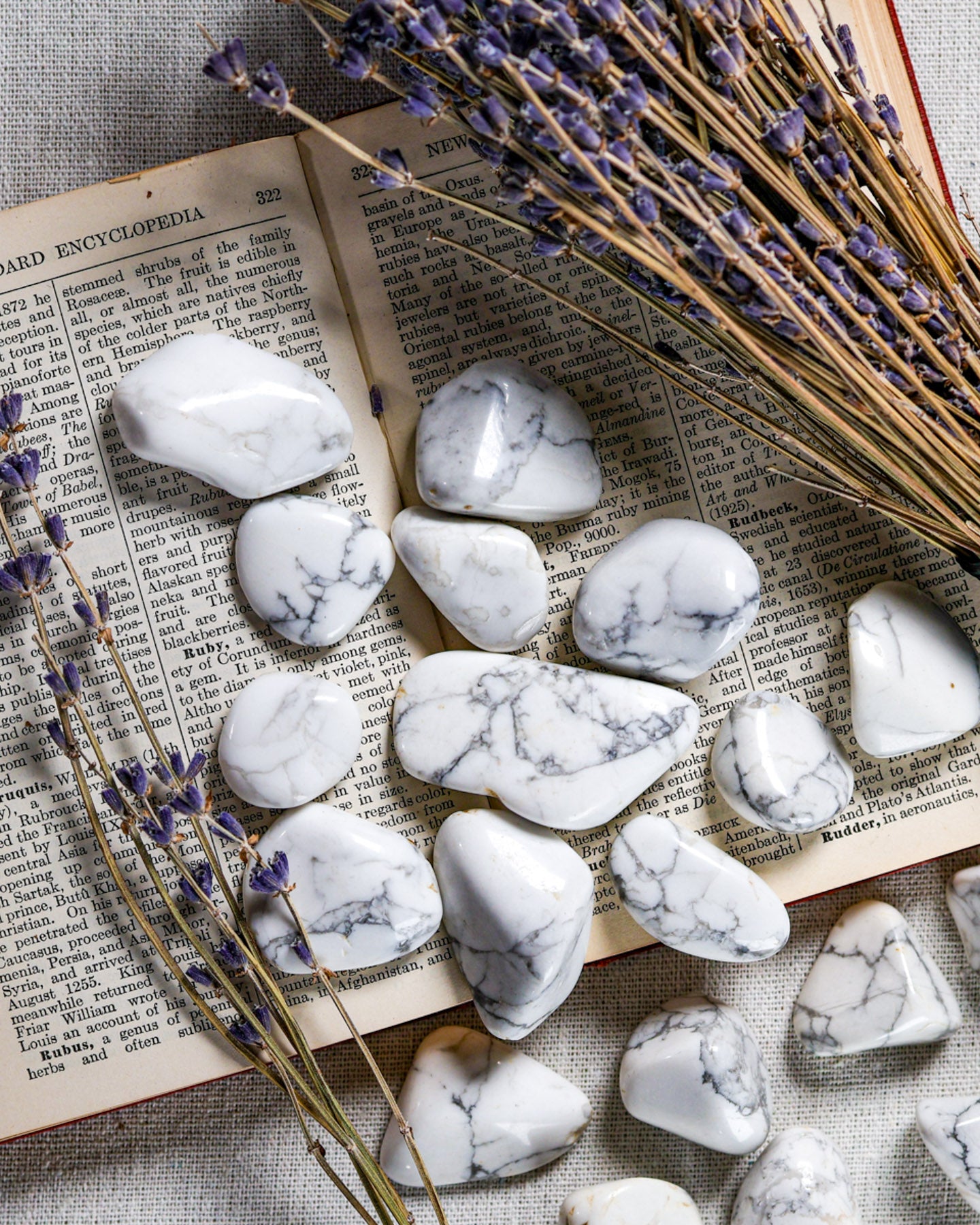 Howlite Tumbled Gemstone