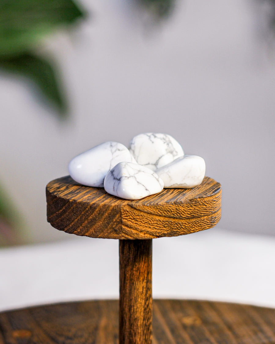 Howlite Tumbled Gemstone