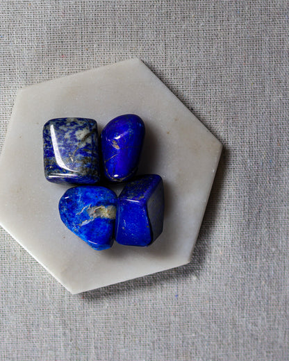 Lapis Lazuli A Tumbled Gemstone