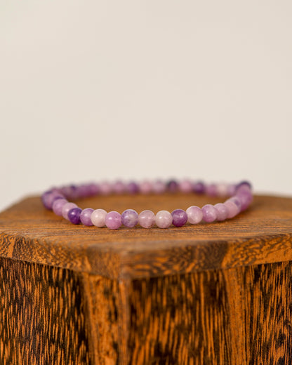 Lepidolite Beaded Bracelet