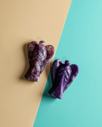 Lepidolite Carved Angel