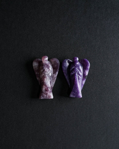 Lepidolite Carved Angel – Sage Spirits