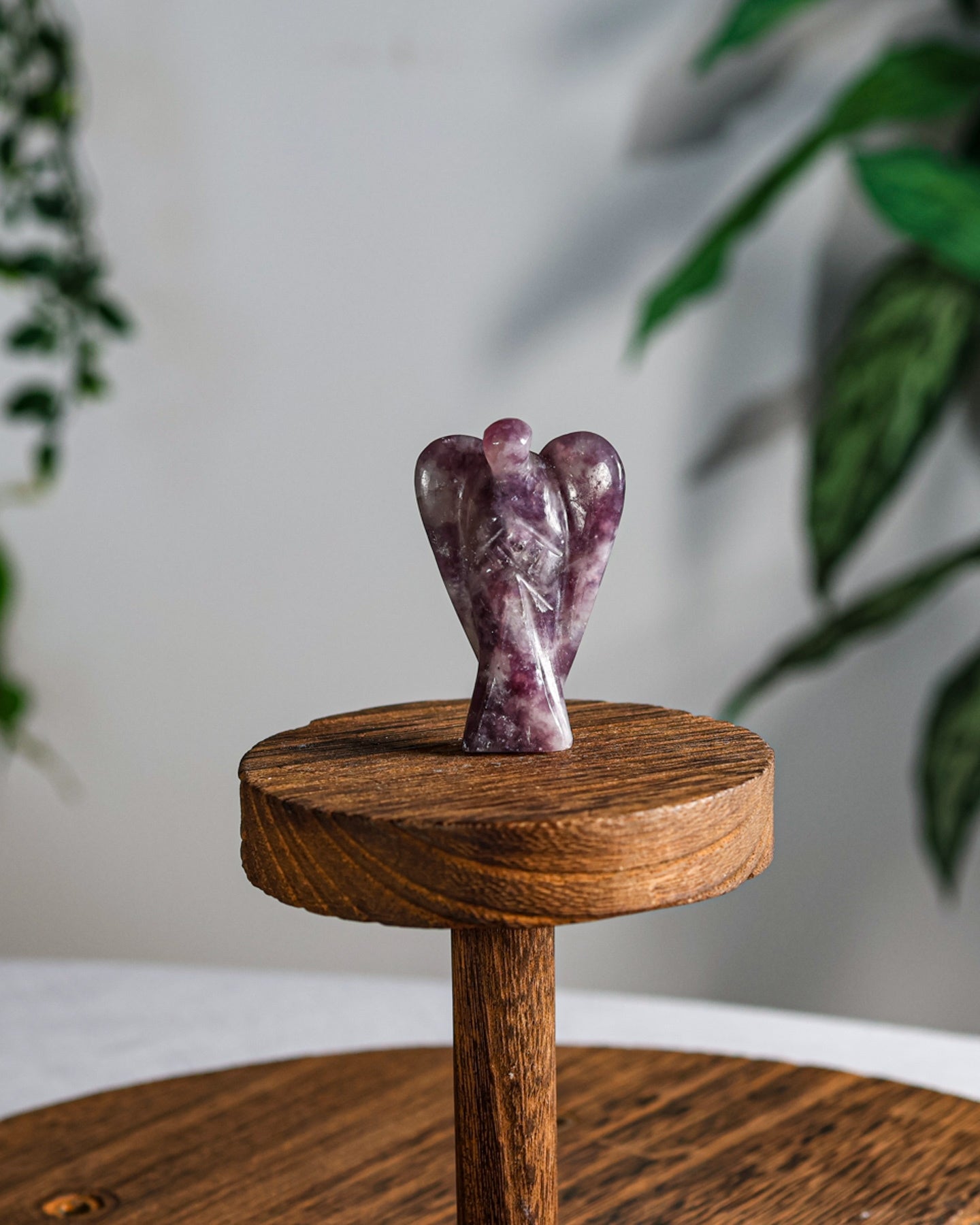 Lepidolite Carved Angel