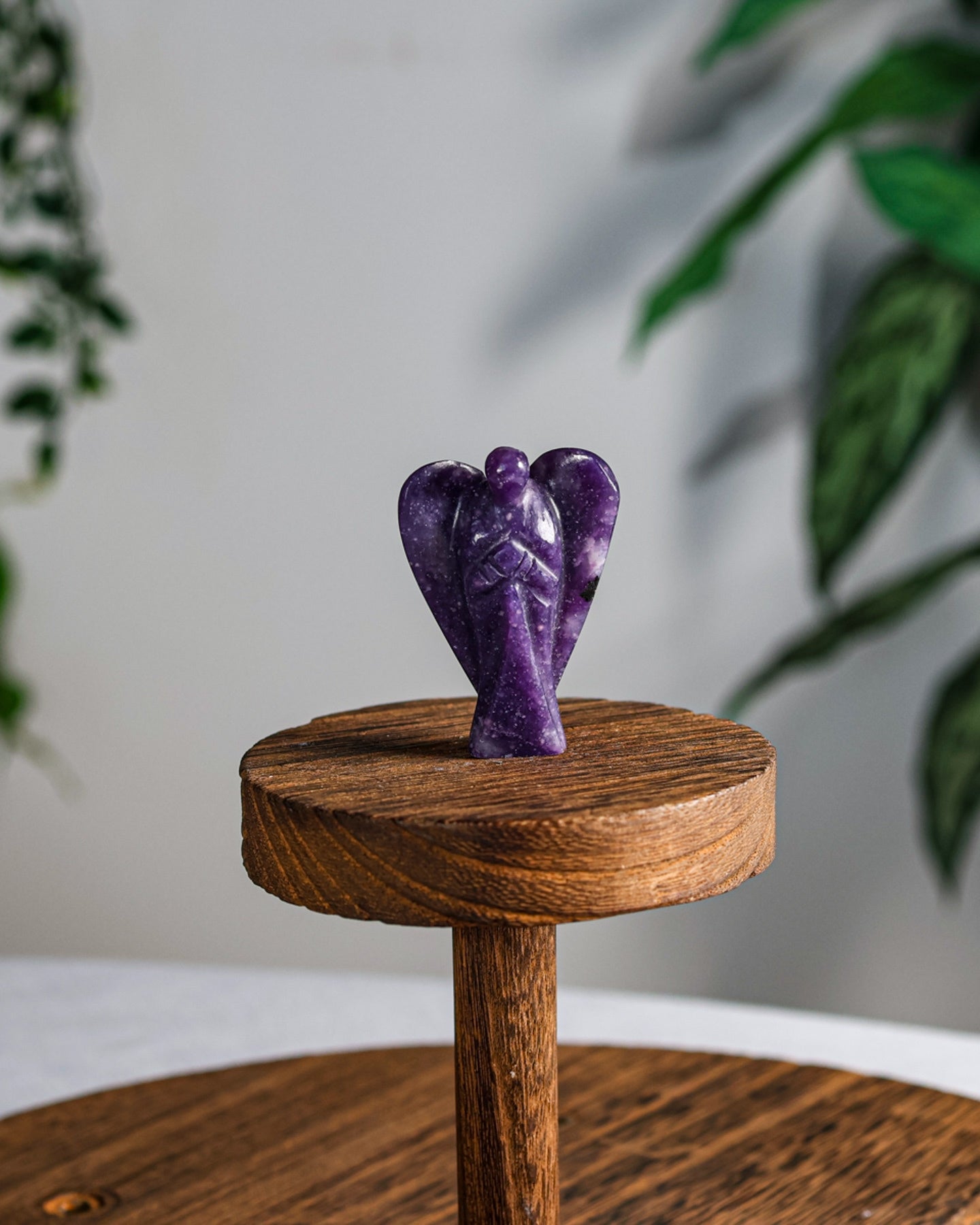 Lepidolite Carved Angel