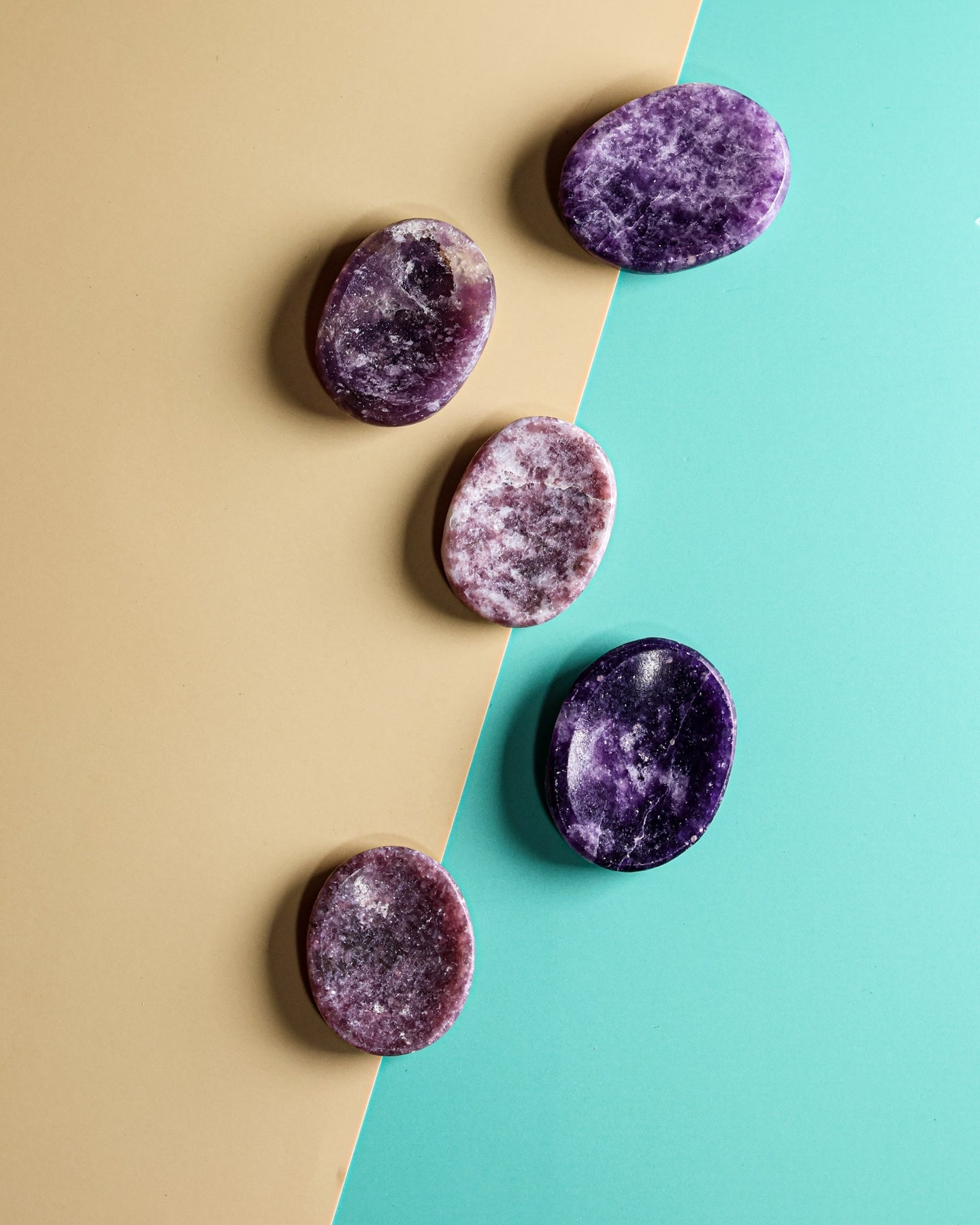 Lepidolite Worry Stone