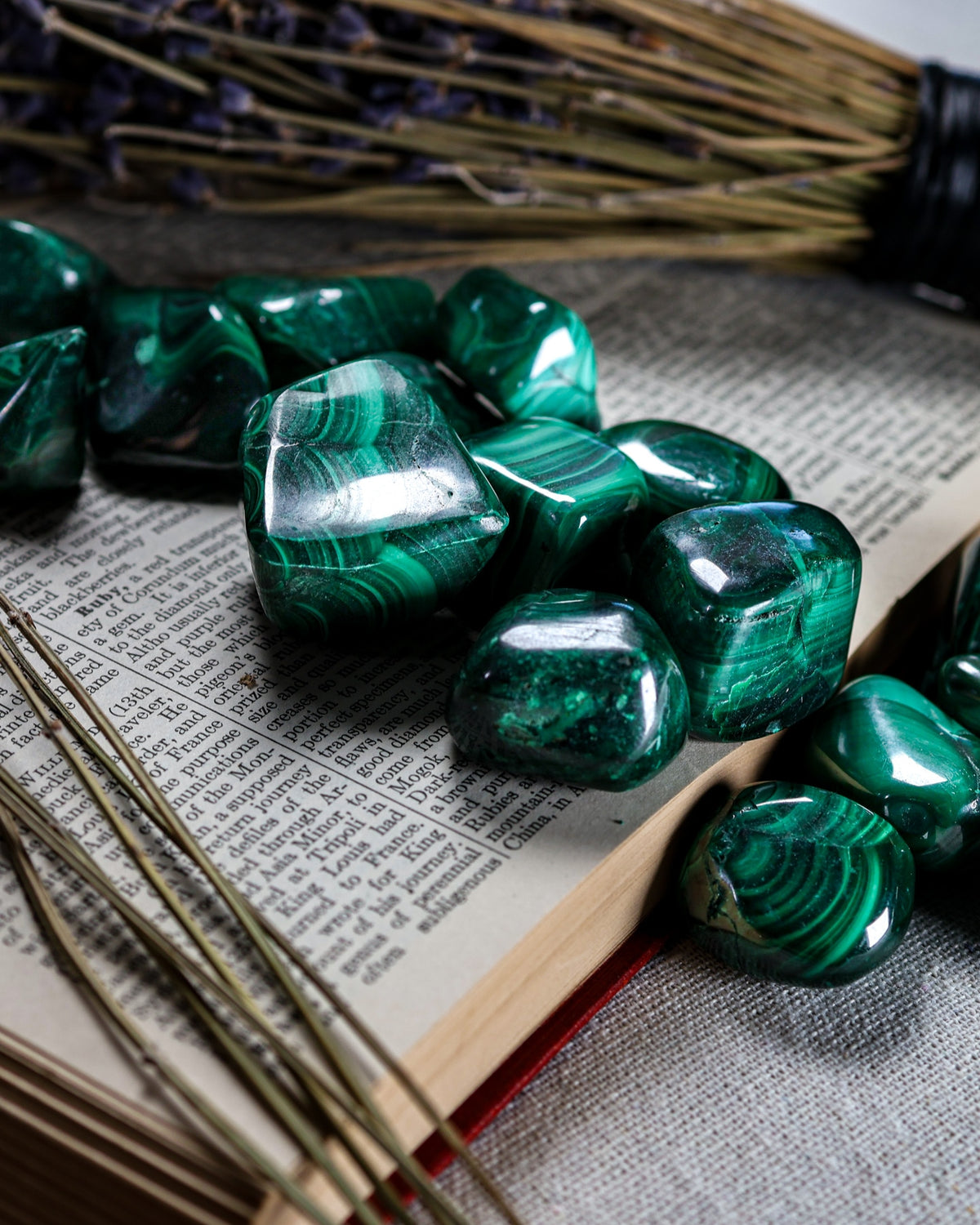 Malachite Tumbled Gemstone