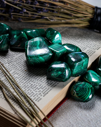 Malachite Tumbled Gemstone