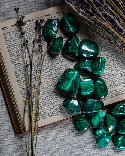 Malachite Tumbled Gemstone