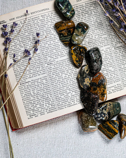 Ocean Jasper (Sea) Tumbled Gemstone