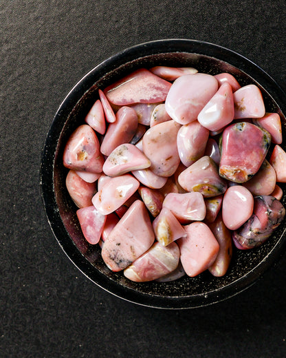 Pink Opal Tumbled Gemstone