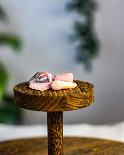 Pink Opal Tumbled Gemstone
