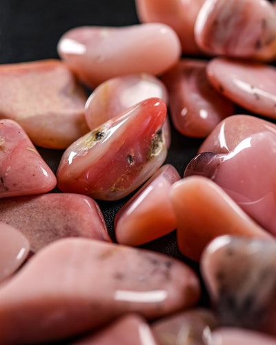 Pink Opal Tumbled Gemstone