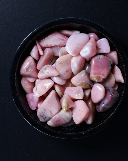 Pink Opal Tumbled Gemstone