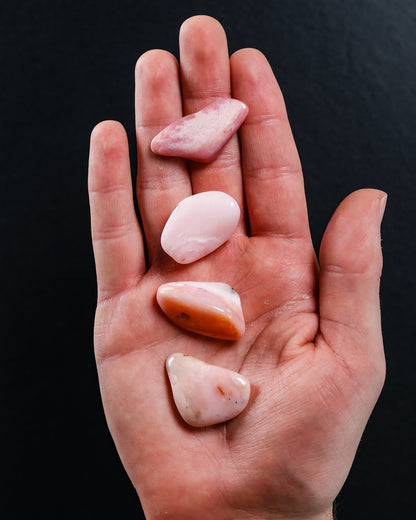 Pink Opal Tumbled Gemstone
