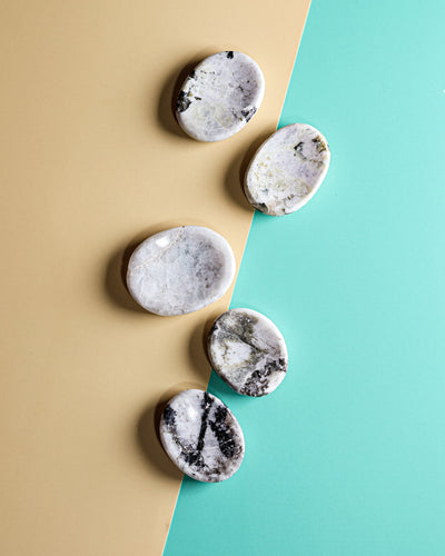 Rainbow Moonstone Worry Stone