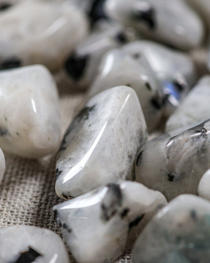 Rainbow Moonstone Tumbled Gemstone