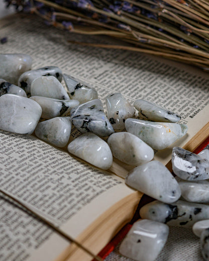 Rainbow Moonstone Tumbled Gemstone