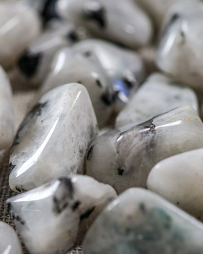 Rainbow Moonstone Tumbled Gemstone