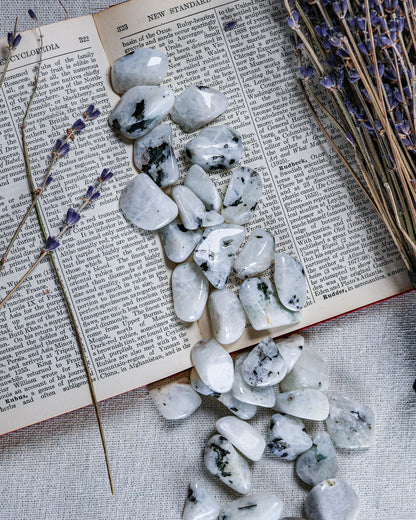 Rainbow Moonstone Tumbled Gemstone
