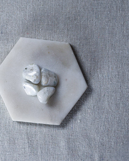 Rainbow Moonstone Tumbled Gemstone